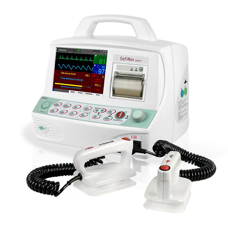 defibrylator emtel defimax z monitorem