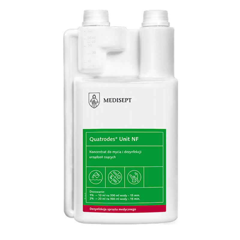 dezynfekcja,dezynfekcyjny,quatrodes unit nf,1l,1 l,dezynfekcja urządzeń ssących,