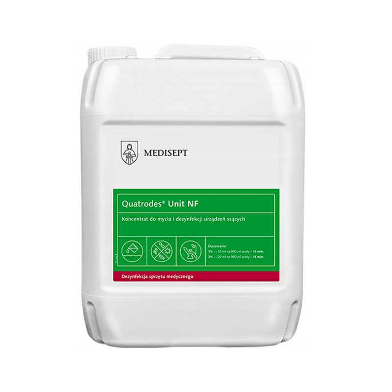 dezynfekcja,dezynfekcyjny,quatrodes unit nf,5l,5 l,dezynfekcja urządzeń ssących,