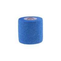 bandaż,kohezyjny,bezlateksowy,niebieski,non-woven,premium,5E