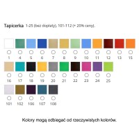kolory obić,kolor tapicerki,tapicerka,tapicerka wałka do ćwiczeń kręgosłupa wl24,
