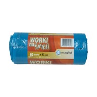 worki na odpady,worki foliowe,worki na śmieci,worki na śmieci 60l,niebieskie worki