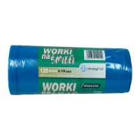 worki na odpady,worki foliowe,worki na śmieci,worki na śmieci 120l,niebieskie worki,mocne worki na śmieci foliowe