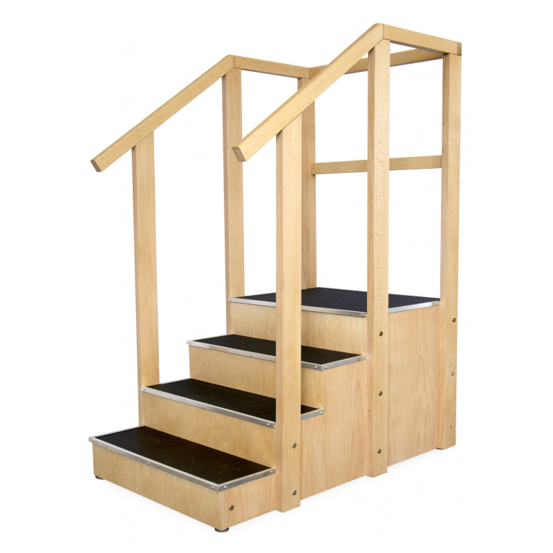 schody do nauki chodzenia,drewniane,rehabilitacyjne