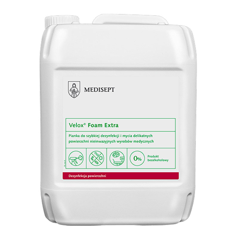 dezynfekcja,dezynfekcyjny,bezalkoholowe chusteczki,verox foam extra,5l,5 l,