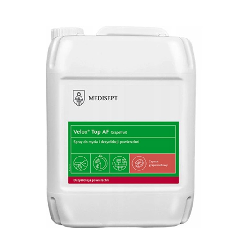 dezynfekcja,dezynfekcyjny,spray do mycia,velox top af,grejpfrut,5l,5 l,