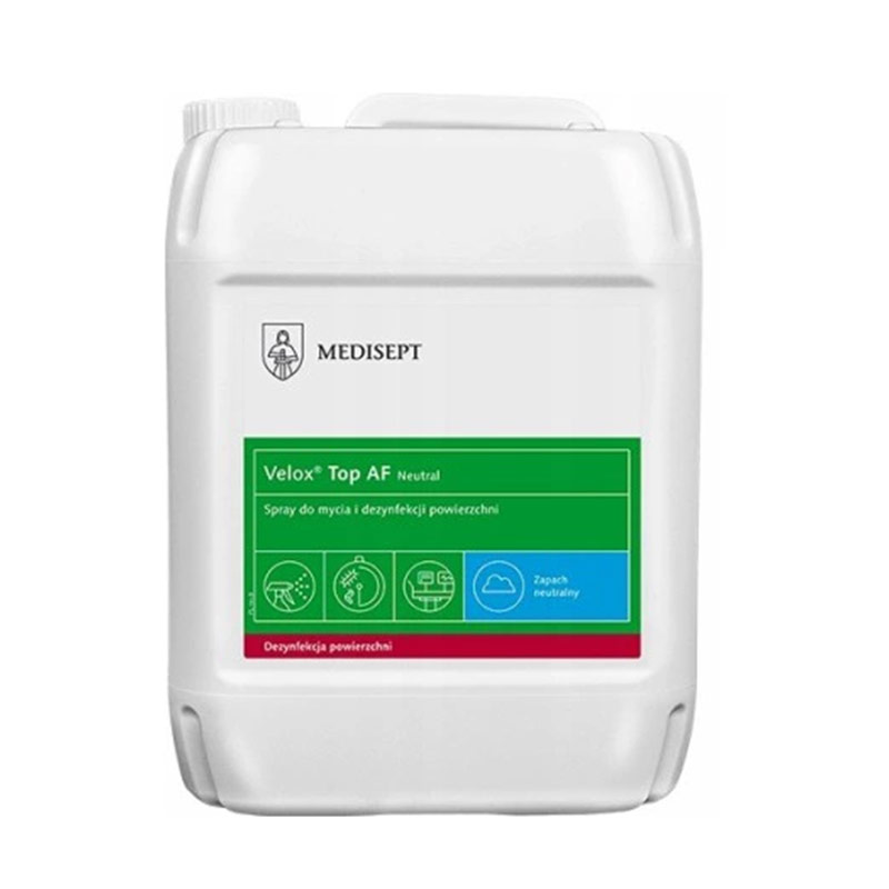 dezynfekcja,dezynfekcyjny,spray do mycia,velox top af,nautral,5l,5 l,